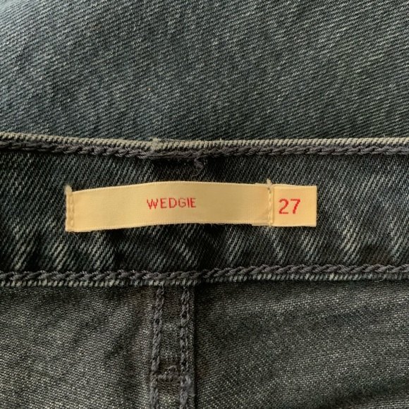 Levi’s Premium Wedgie Frayed Hem Jeans High Rise Button Fly 27 - Picture 5 of 11